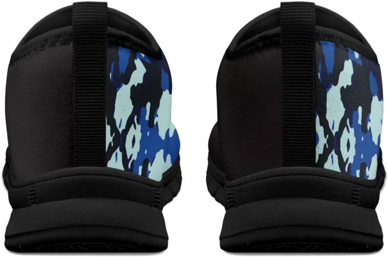 Mens Slip On Casual Shoes Flat Loafers Camouflage Sports Sneakers Non-Slip Comfortable Low Top Outdoor Running Shoes