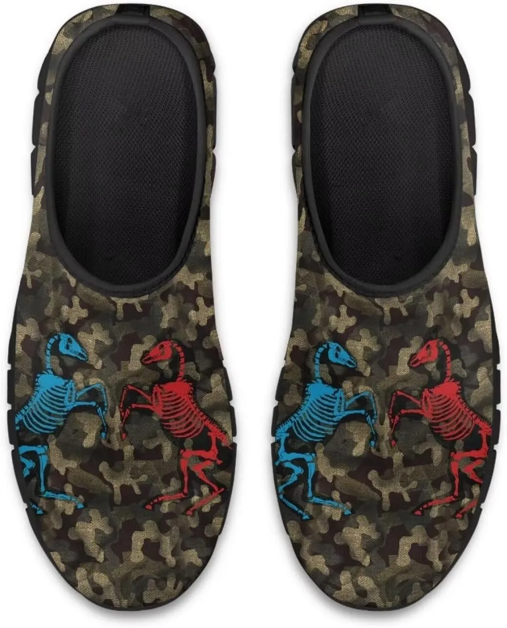 Mens Slip On Casual Shoes Flat Loafers Camouflage Sports Sneakers Non-Slip Comfortable Low Top Outdoor Running Shoes