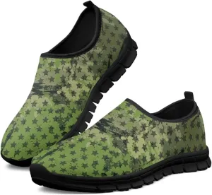 Mens Slip On Casual Shoes Flat Loafers Camouflage Sports Sneakers Non-Slip Comfortable Low Top Outdoor Running Shoes