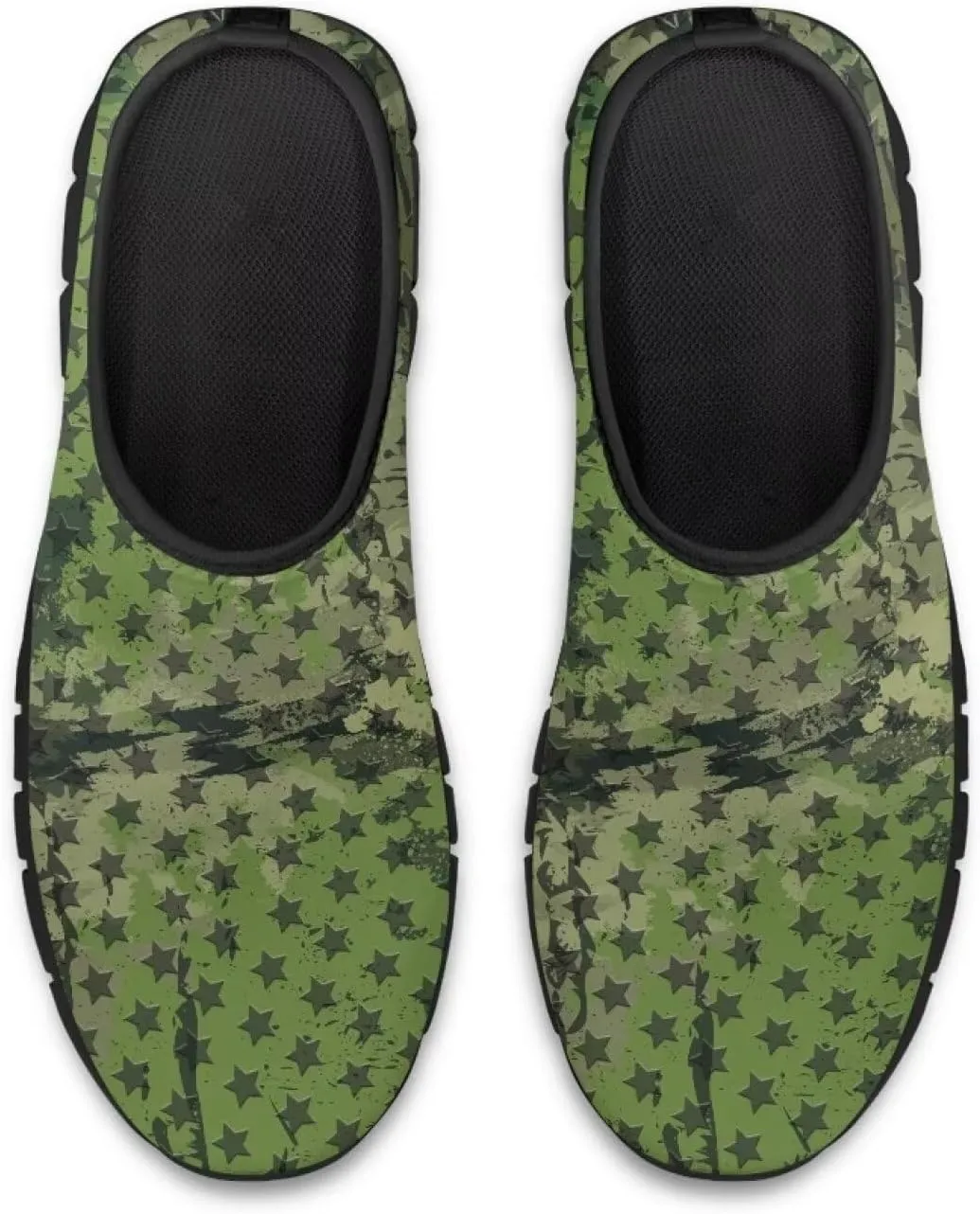 Mens Slip On Casual Shoes Flat Loafers Camouflage Sports Sneakers Non-Slip Comfortable Low Top Outdoor Running Shoes