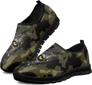 Mens Slip On Casual Shoes Flat Loafers Camouflage Sports Sneakers Non-Slip Comfortable Low Top Outdoor Running Shoes