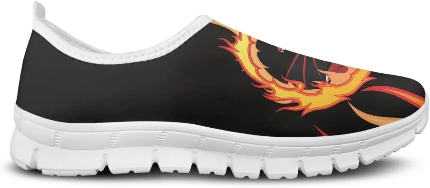 Mens Slip On Walking Shoes Casual Lightweight Outdoor Running Sneakers Elastic Non Slip Workout Fitness Loafers Size 5-14 White Sole