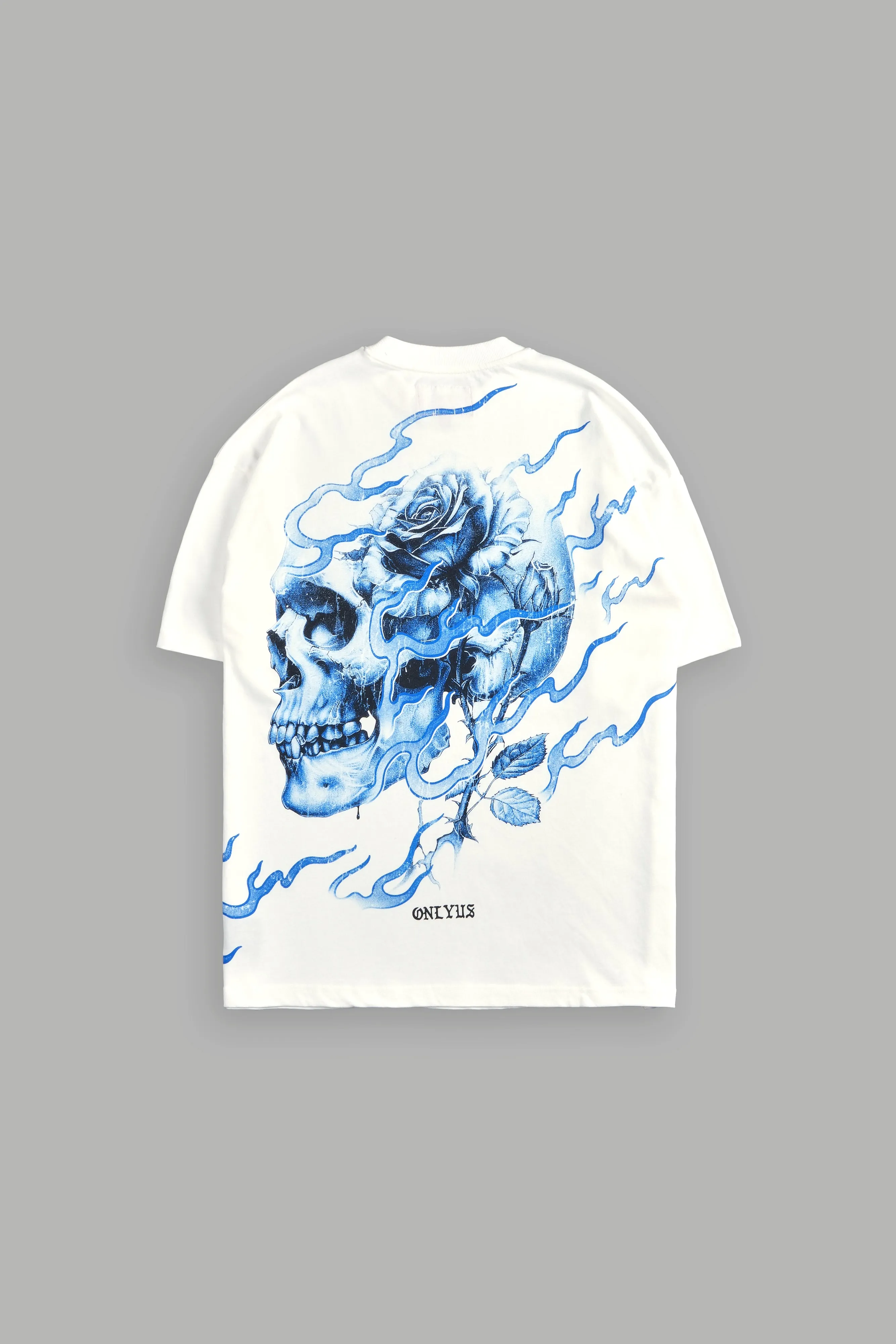 Mori Among Roses "Side By Side" Oversized Tee in Cream