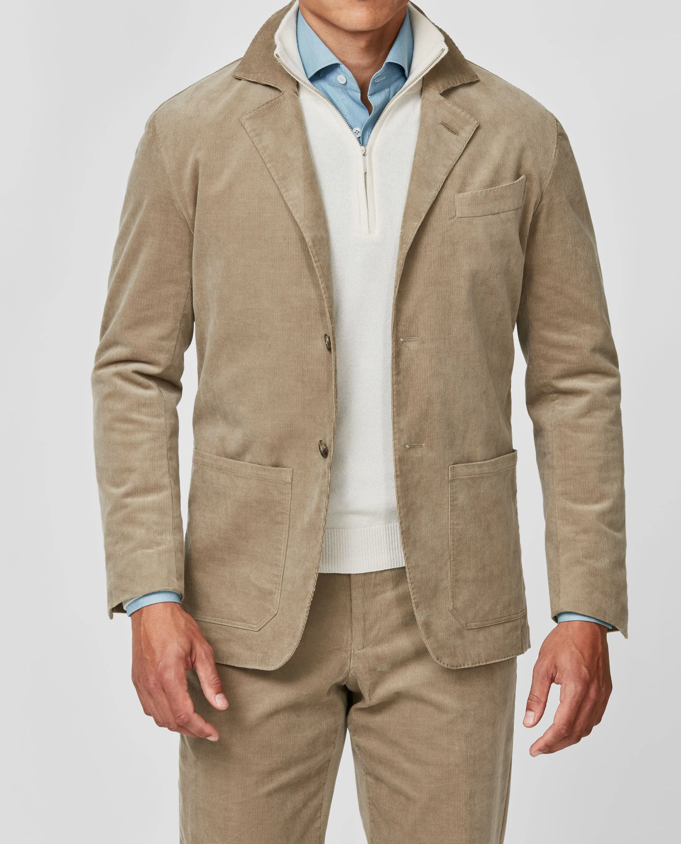 Olimpias Tan Cotton & Lyocell Corduroy Stretch