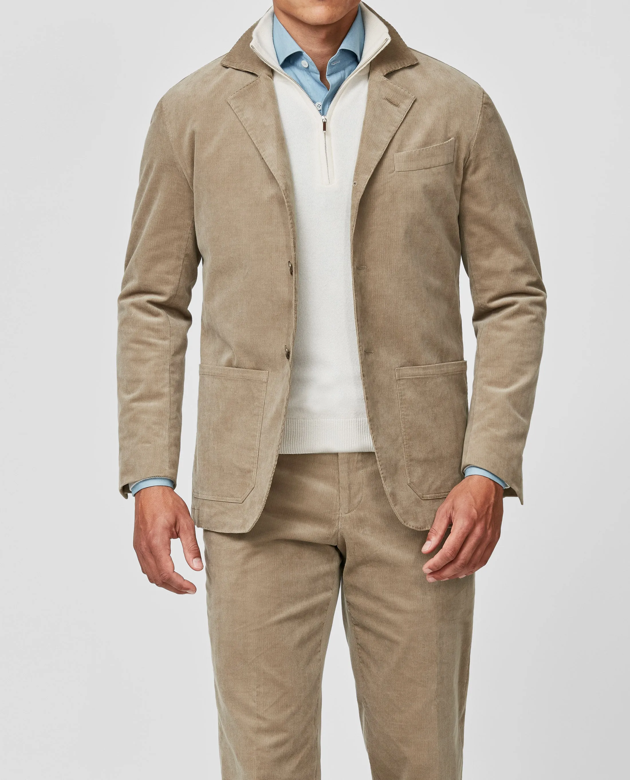 Olimpias Tan Cotton & Lyocell Corduroy Stretch