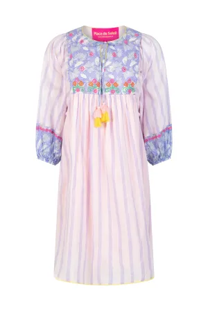 Place du Soleil Striped dress