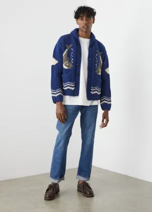 River Fish Cardigan