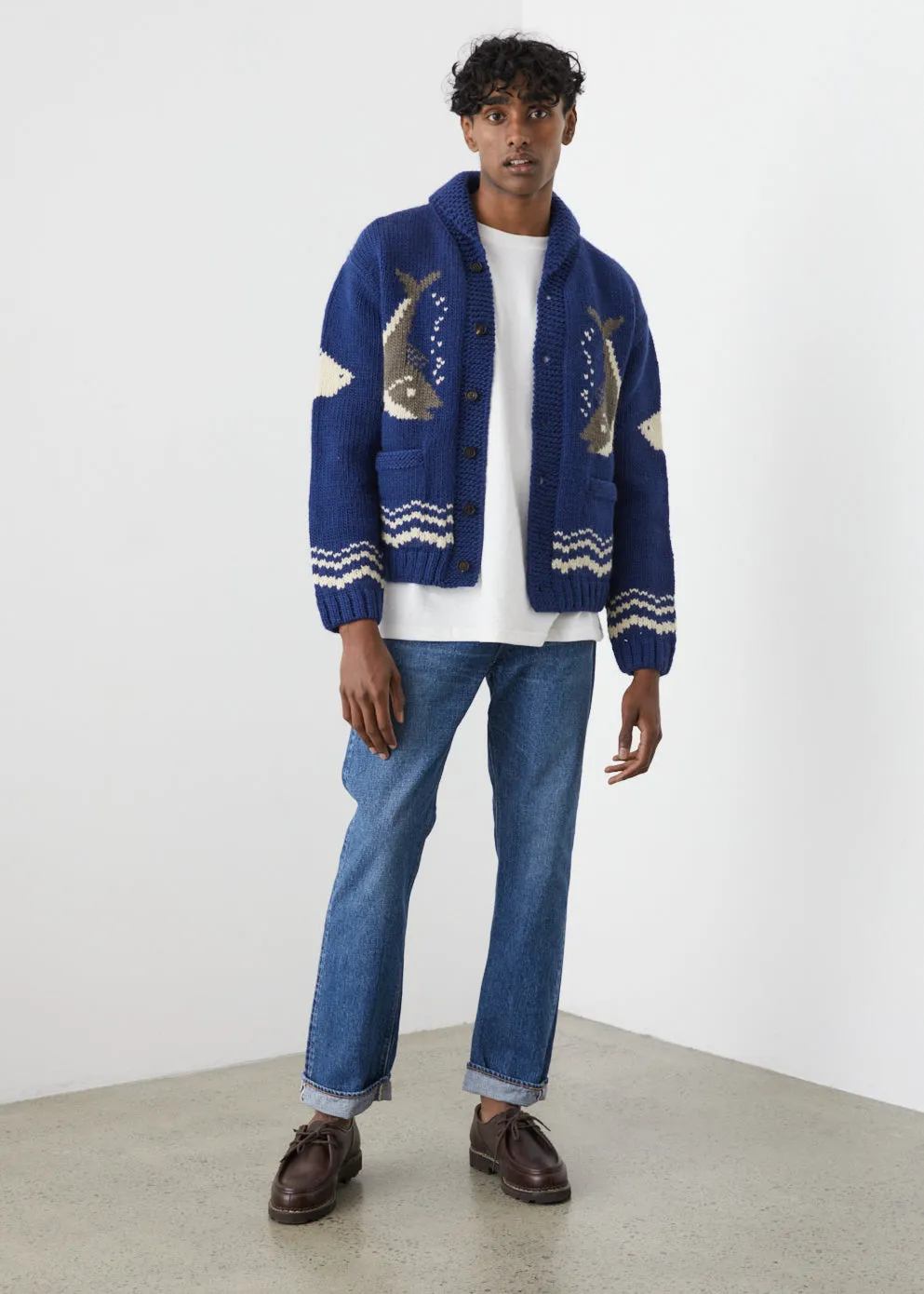 River Fish Cardigan