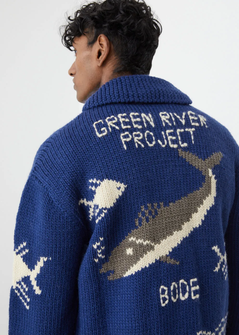River Fish Cardigan