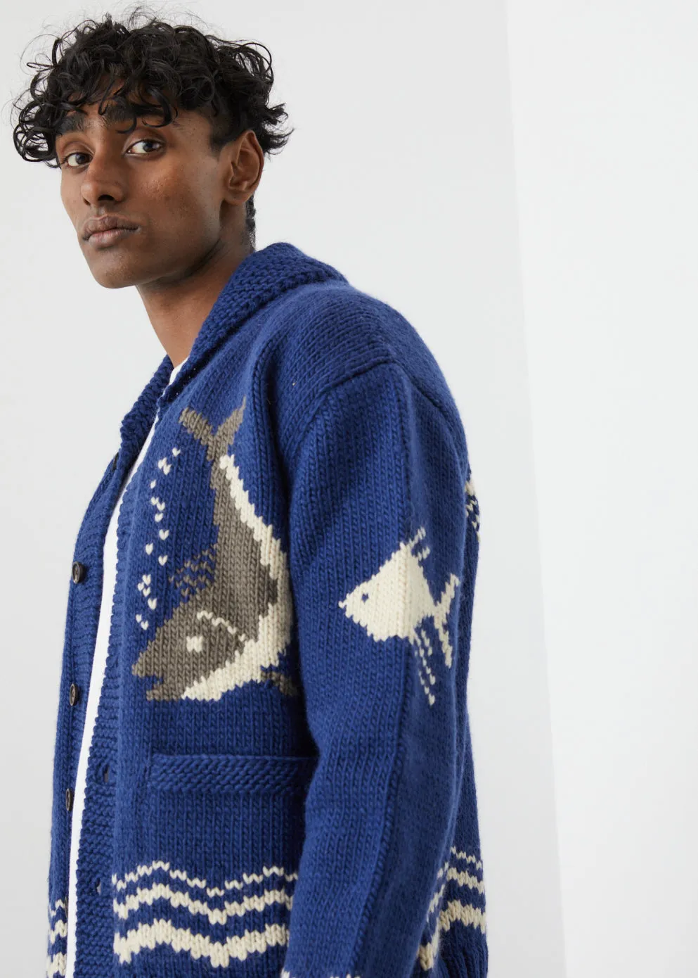 River Fish Cardigan