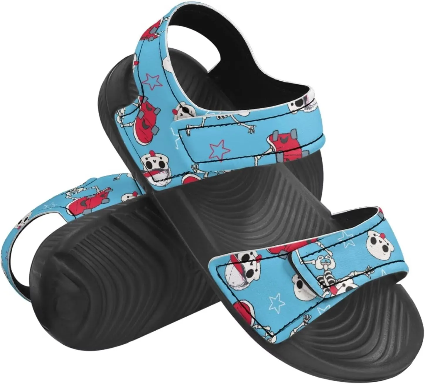 Sandals for Kids Boy Girls Summer Shoes Slide Sandals with Adjustable Strap Toddler Shoes Open Toe Slides