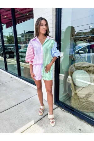 Seersucker Short