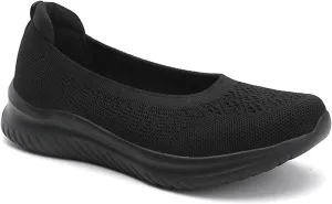 Semshedy Women's Nusing Flats Slip On Platform Walking Shoes Lightweight No Lace Sneakers