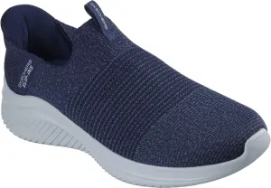 Skechers - Mens Ultra Flex 3.0 - Nezzo Slip On Shoes, Color Navy/Blue, Size: 7 W US