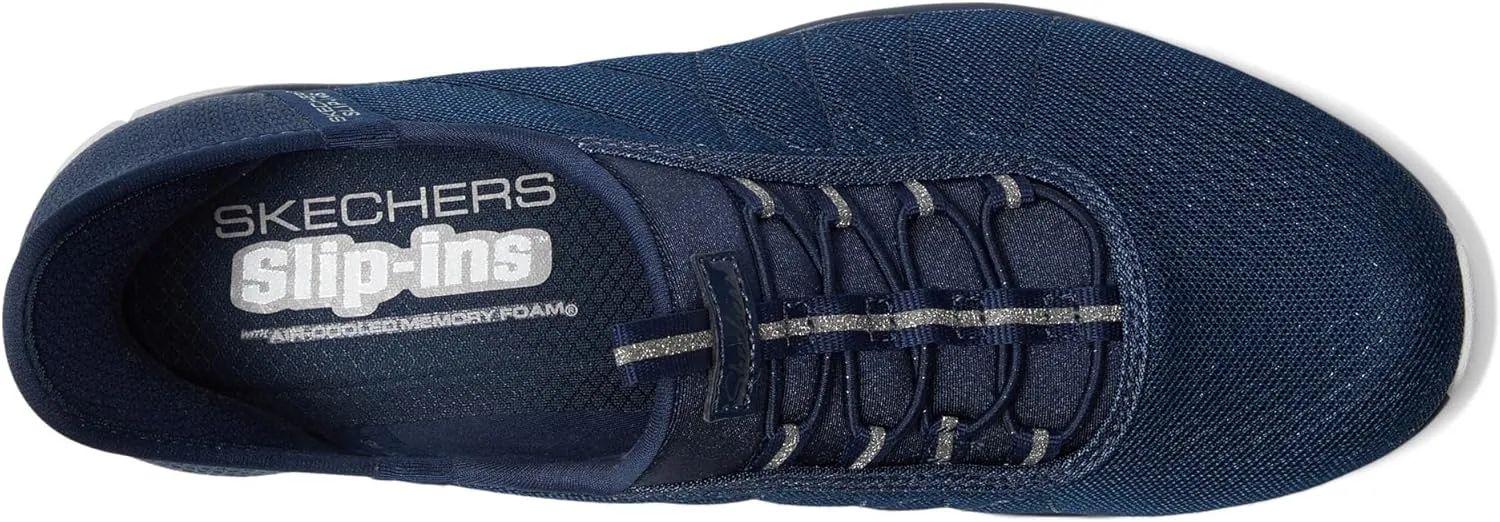 Skechers Women's Brilliance-Night Shift Hands Free Slip-ins Sneaker