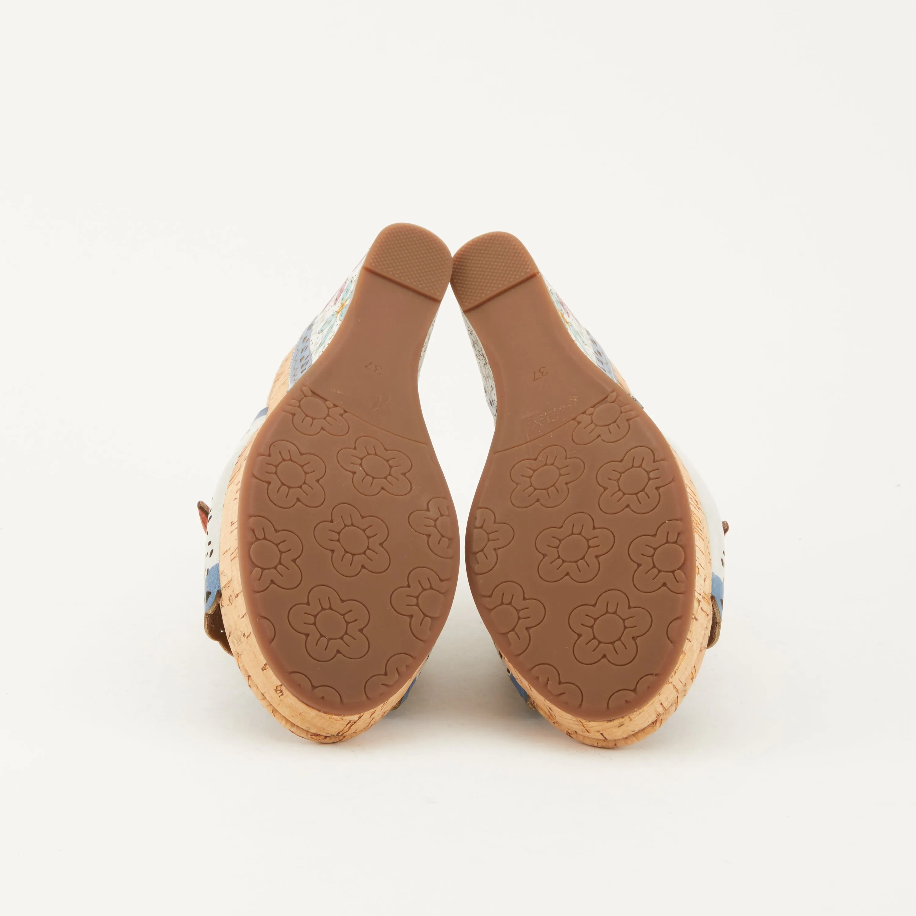 Spring Step Shoes L'Artiste Annamaria Slide Sandals Women's Hand Painted Leather