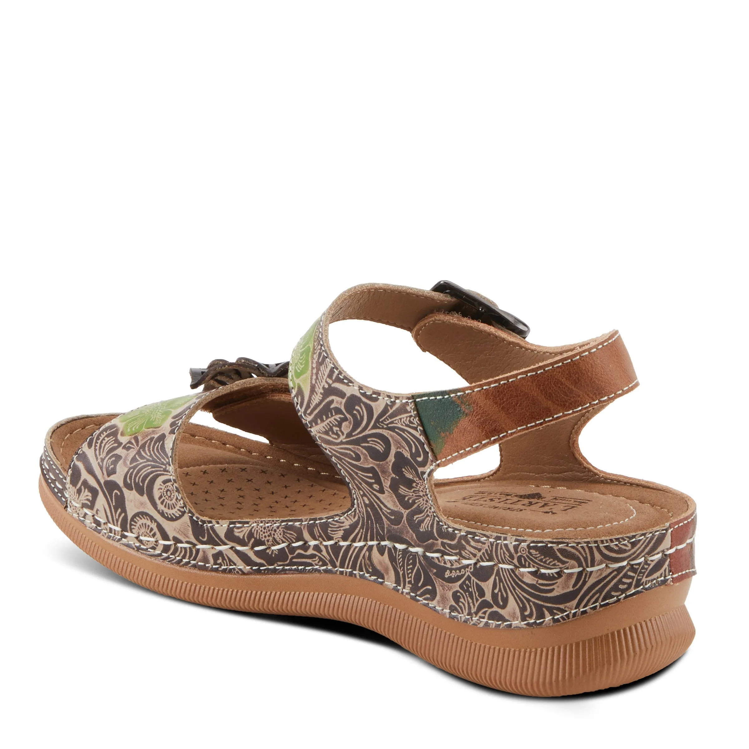 Spring Step Shoes L'Artiste Jenella Sandals Women’s Hand Painted Leather