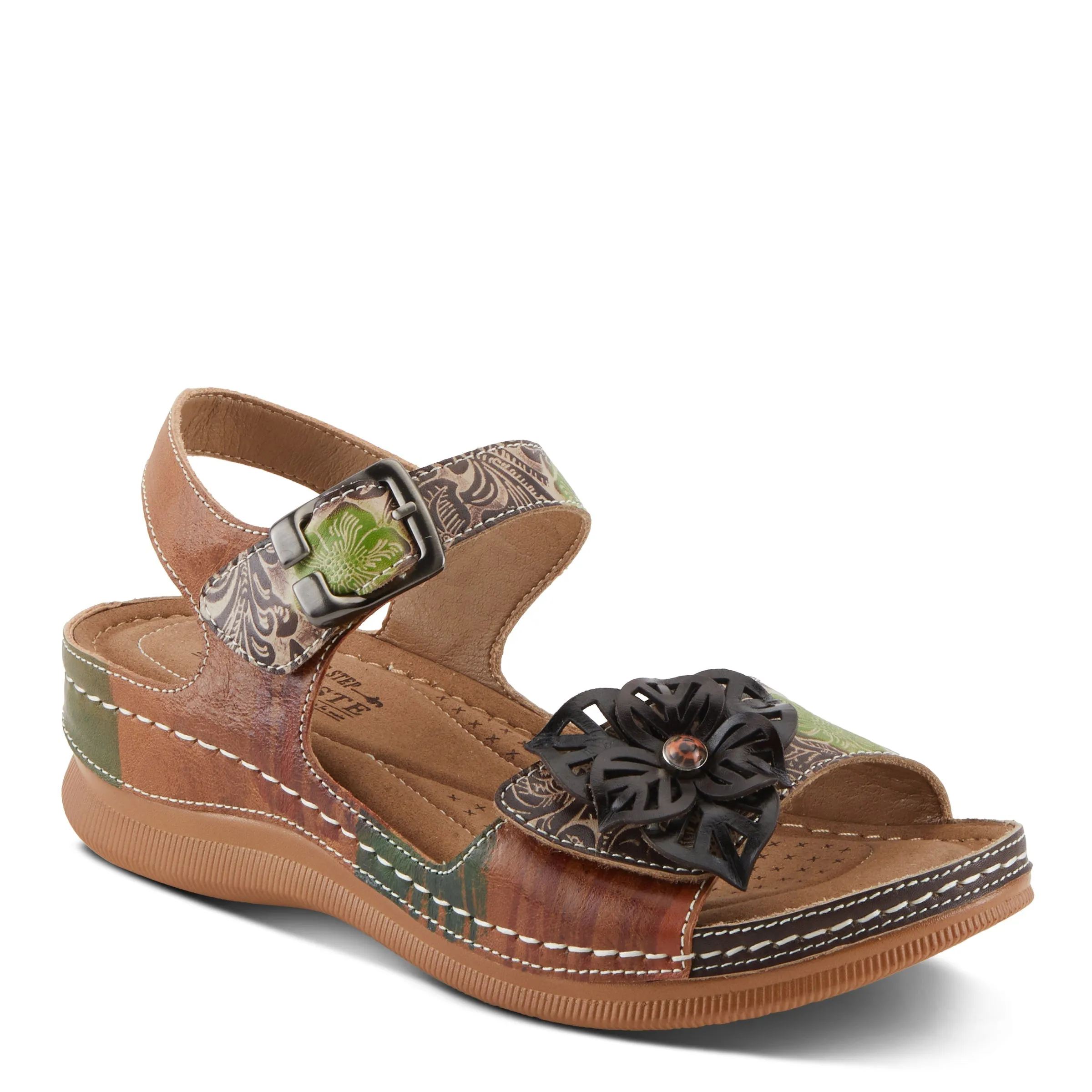 Spring Step Shoes L'Artiste Jenella Sandals Women’s Hand Painted Leather