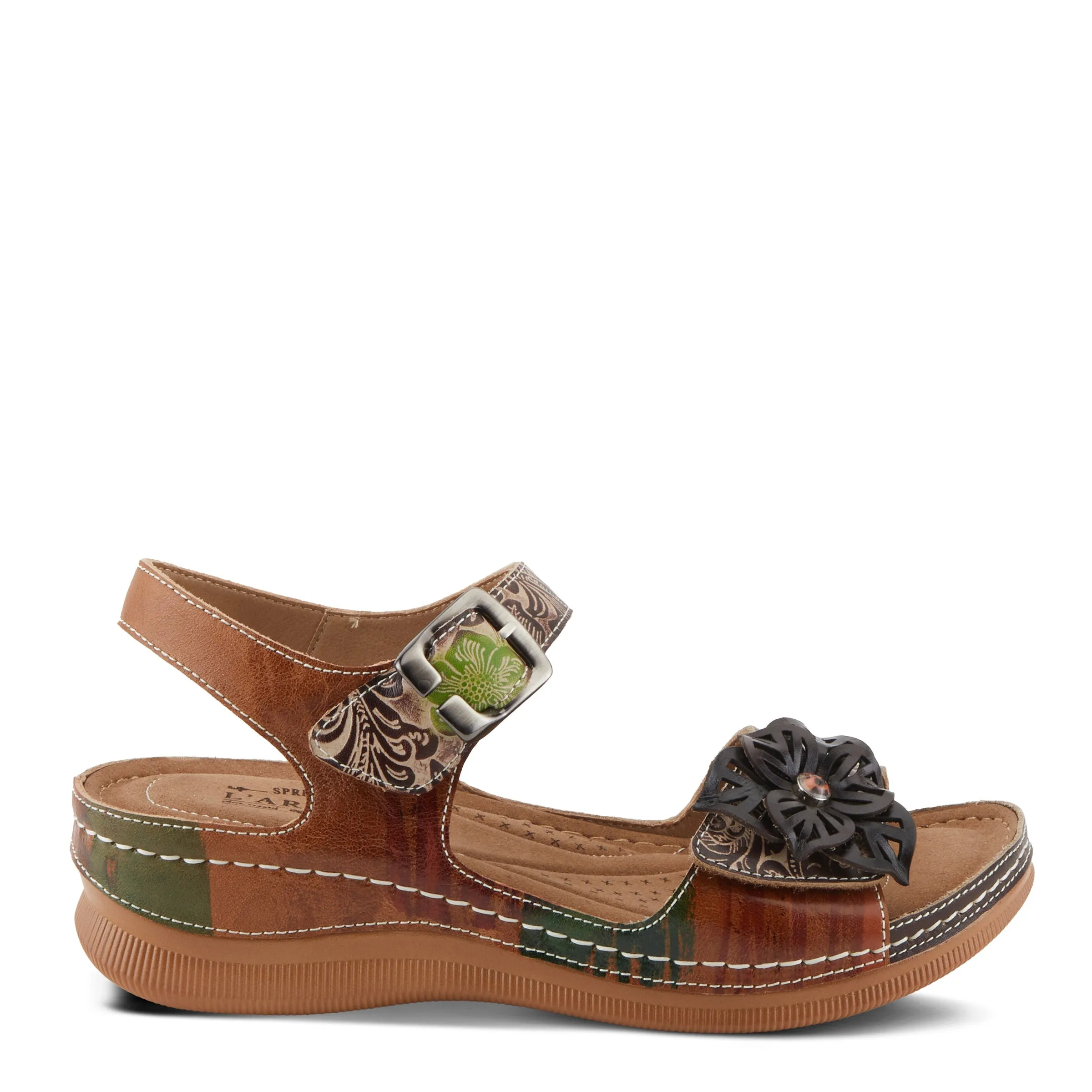 Spring Step Shoes L'Artiste Jenella Sandals Women’s Hand Painted Leather