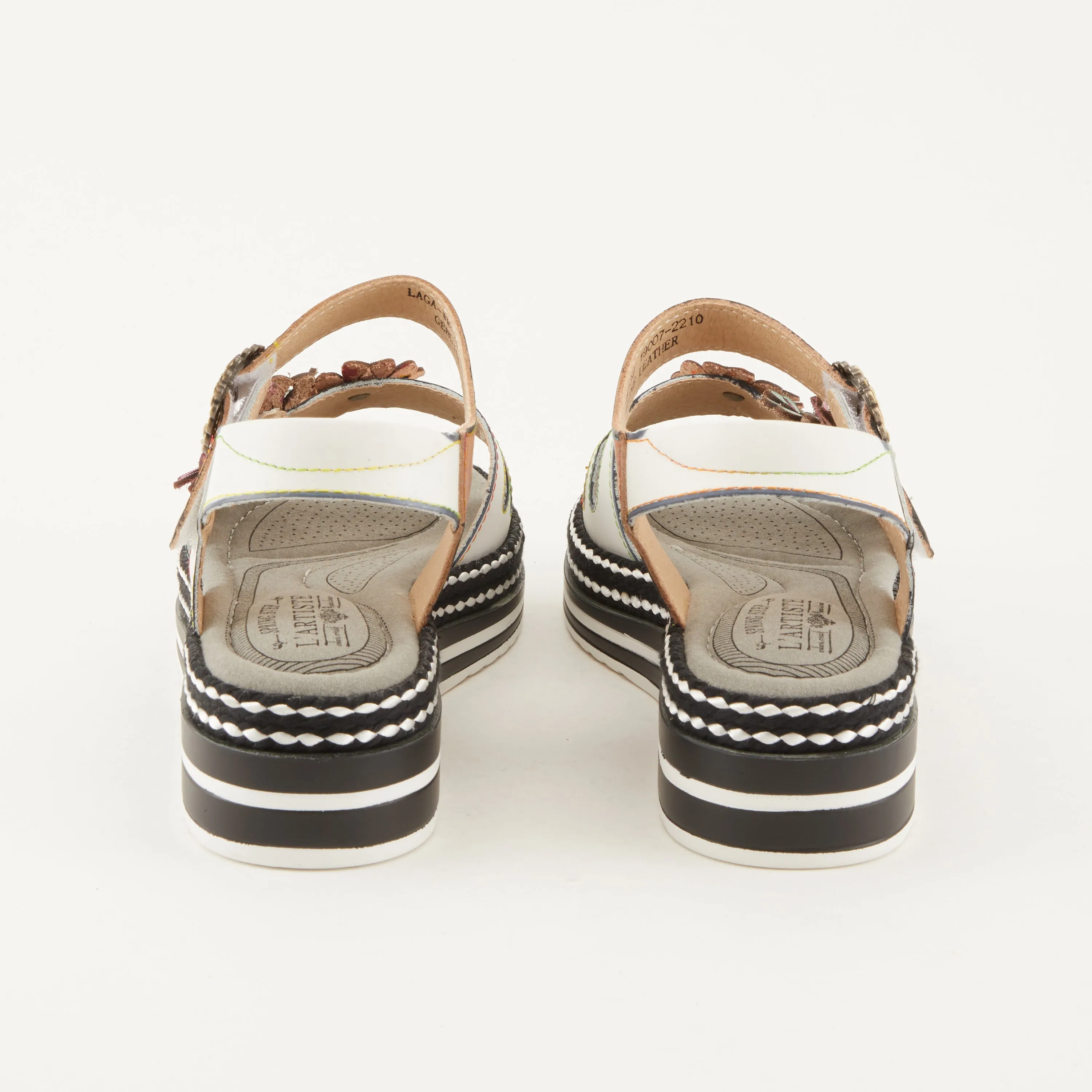 Spring Step Shoes L'Artiste Laga Women’s Multi Color Leather Slingback Sandals