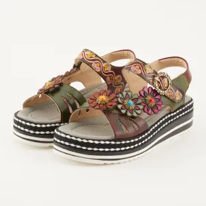 Spring Step Shoes L'Artiste Laga Women’s Multi Color Leather Slingback Sandals