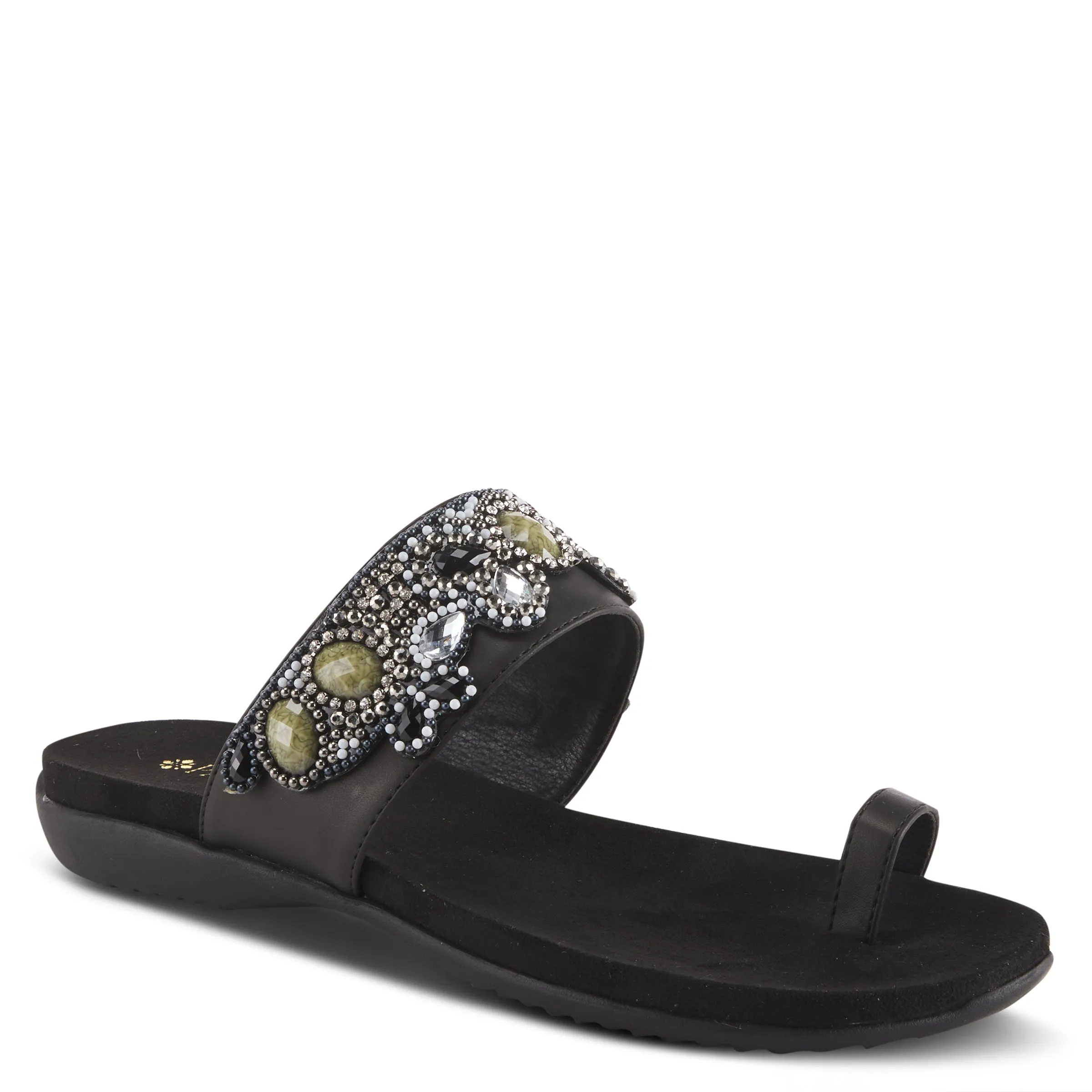 Spring Step Shoes  Patrizia Amalfi Sandals Women’s Multicolored Beaded Slide