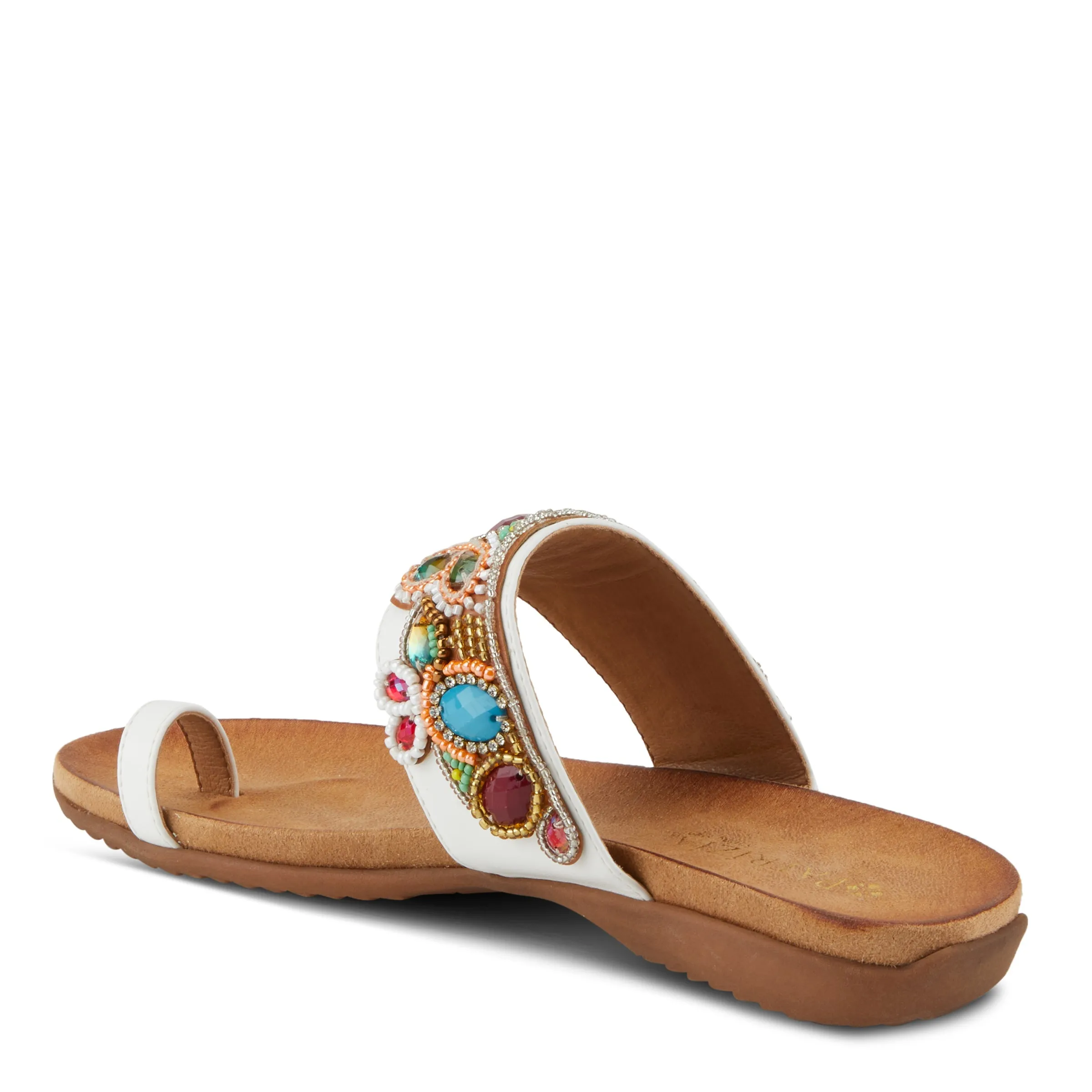 Spring Step Shoes  Patrizia Amalfi Sandals Women’s Multicolored Beaded Slide