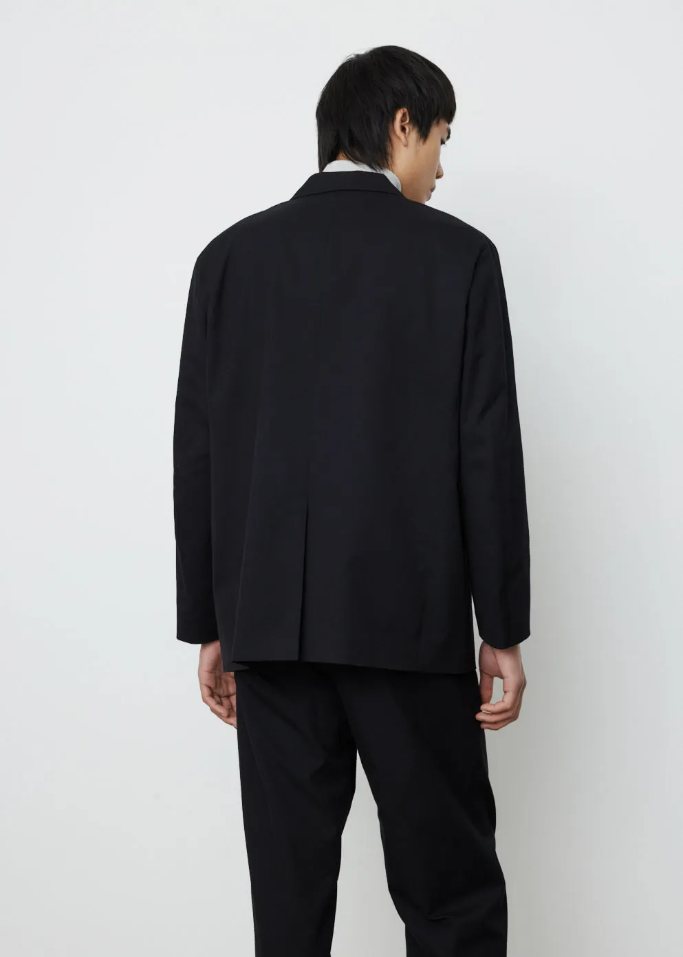 Super Fine Wool Cotton Twill Over Jacket