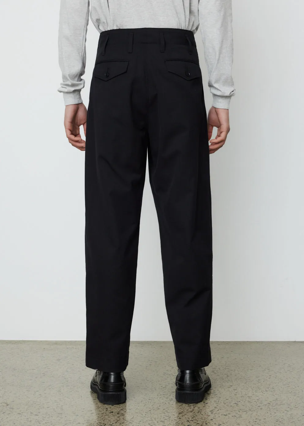 Super Fine Wool Cotton Twill Slacks