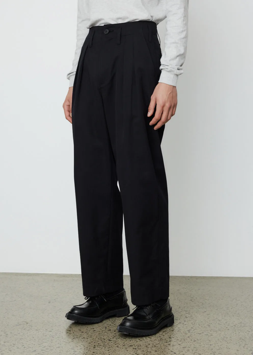 Super Fine Wool Cotton Twill Slacks
