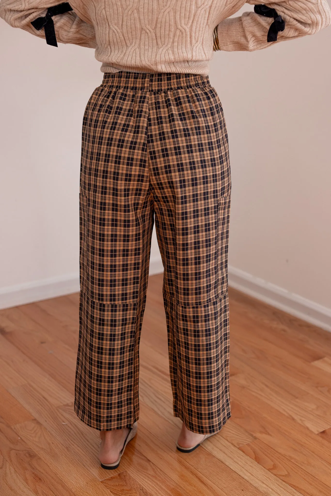 Sweet Treat Black Plaid Pants