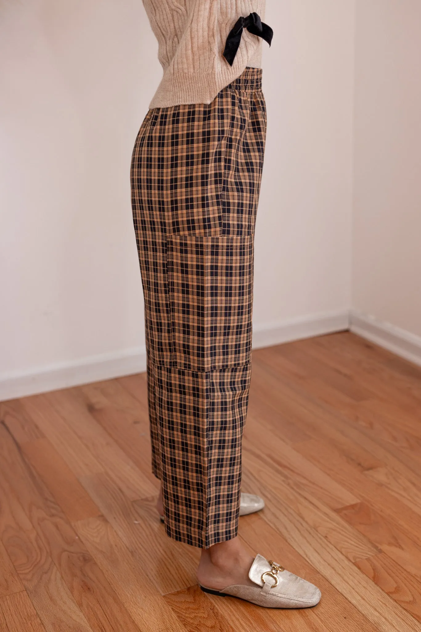 Sweet Treat Black Plaid Pants