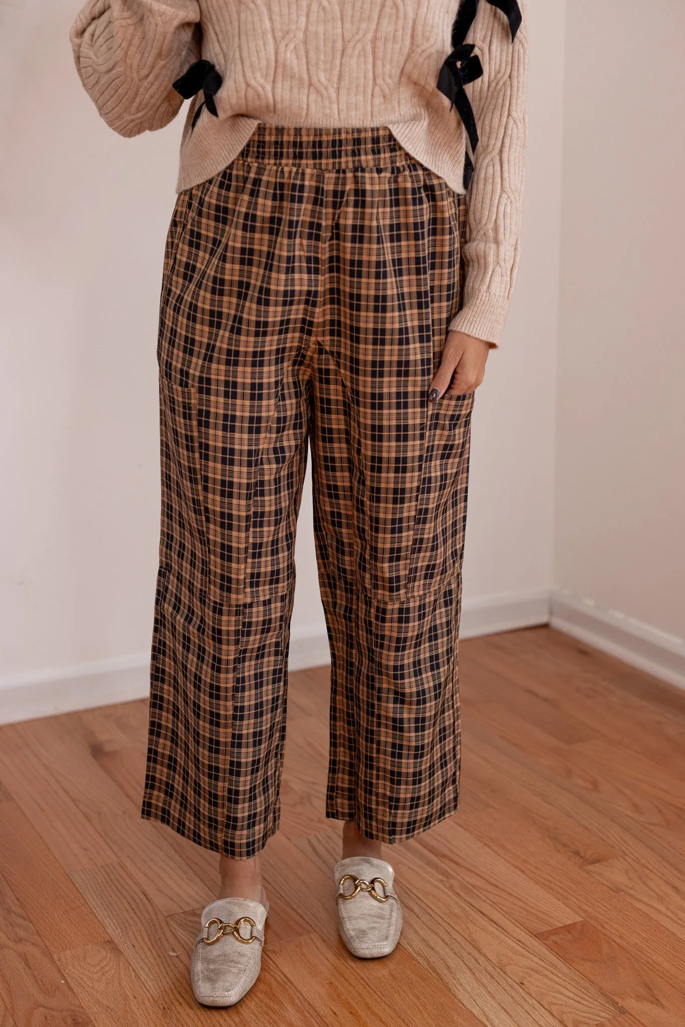 Sweet Treat Black Plaid Pants