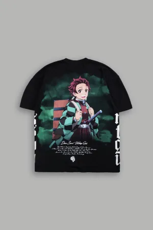 Tanjiro "Side By Side" Series Premium Tee in Black