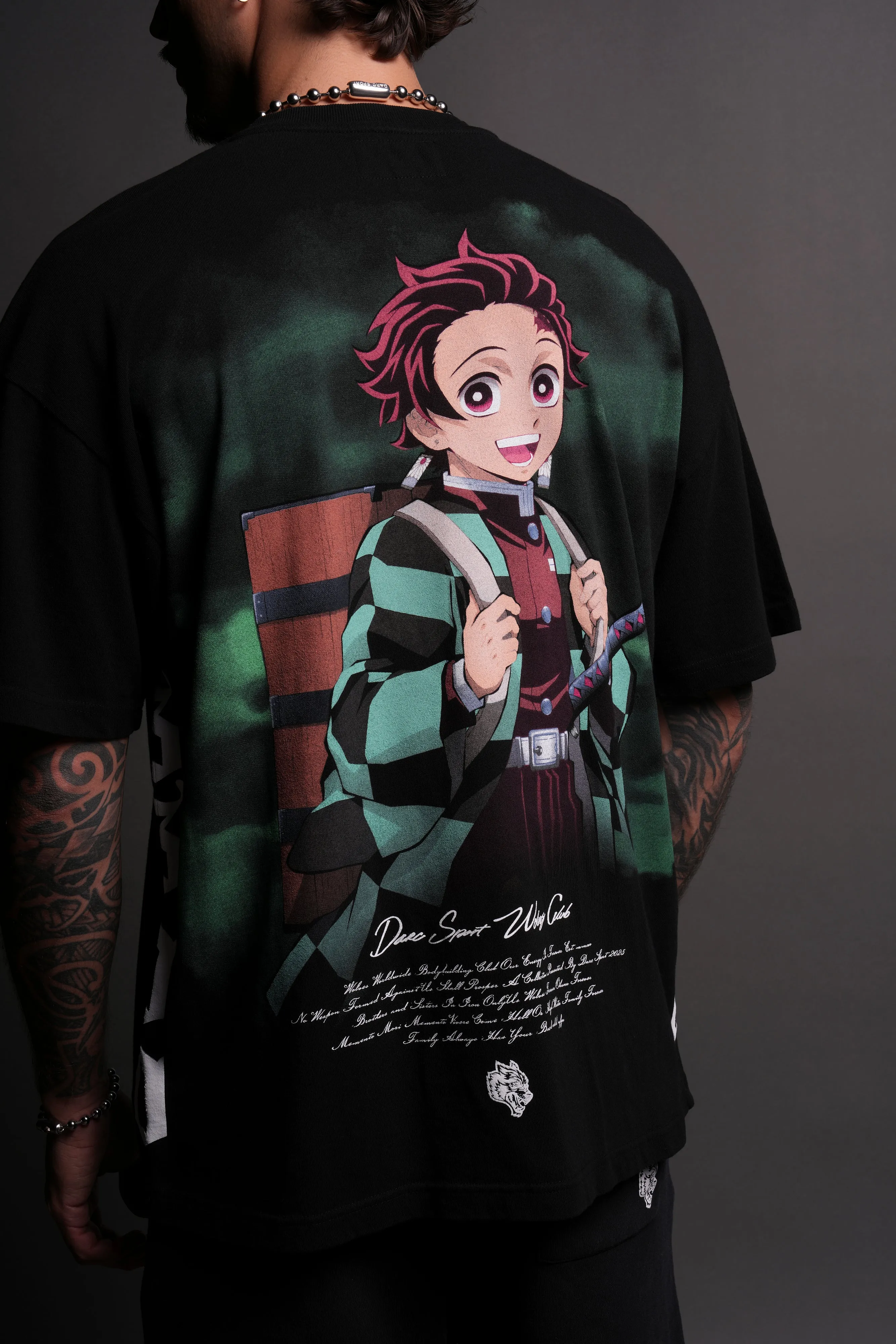 Tanjiro "Side By Side" Series Premium Tee in Black