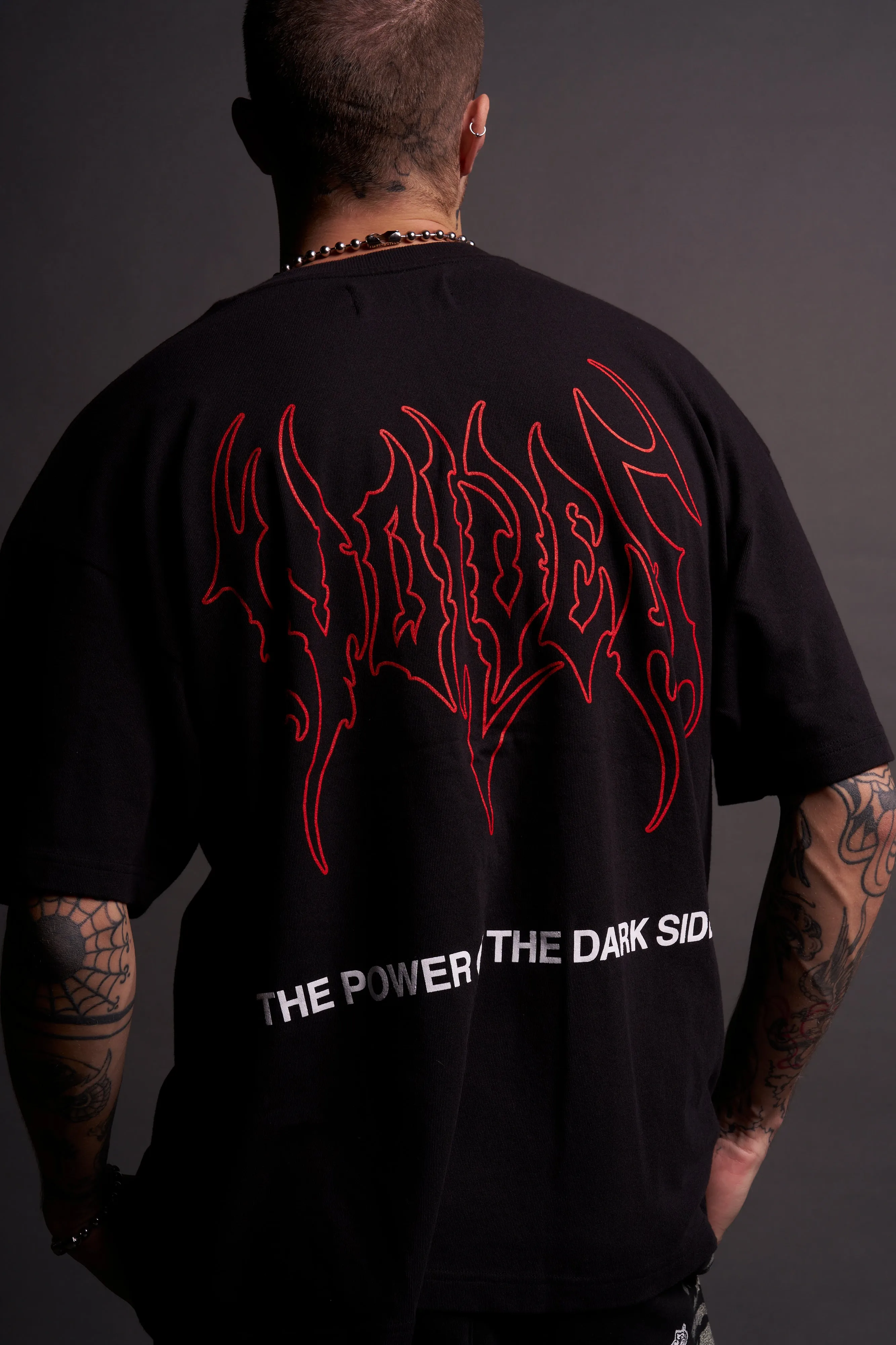 The Power Of The Dark Side Maul "Premium" Oversized Tee in Black