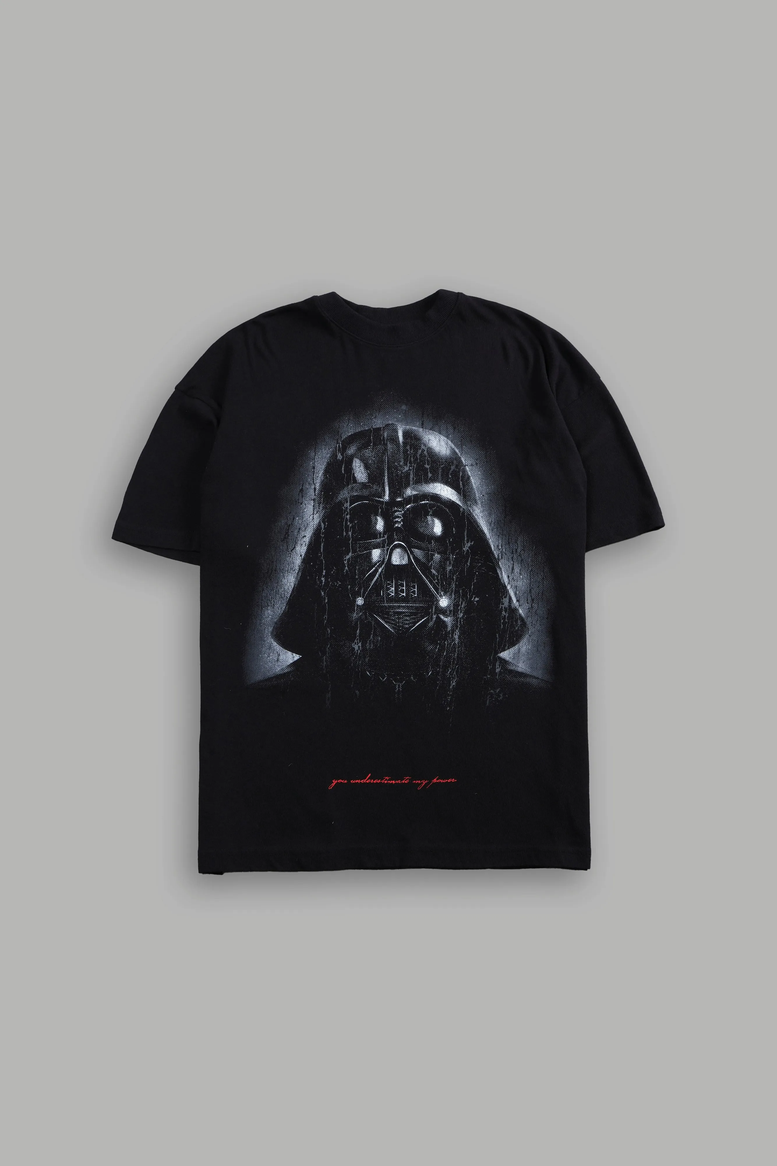 The Power Of The Dark Side Vader "Premium" Oversized Tee in Black