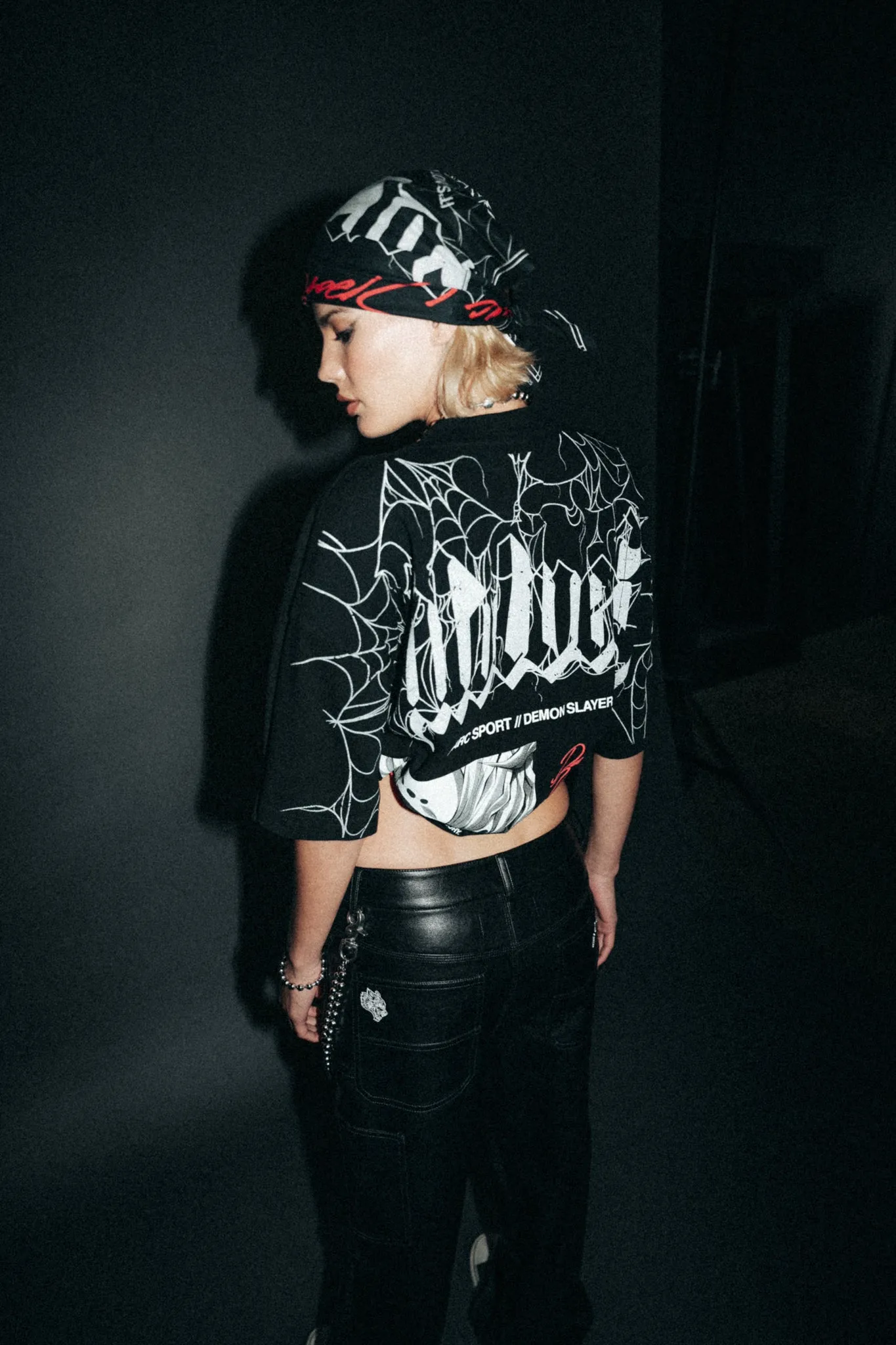 The Spider Family "Premium" Oversized Tee in Black