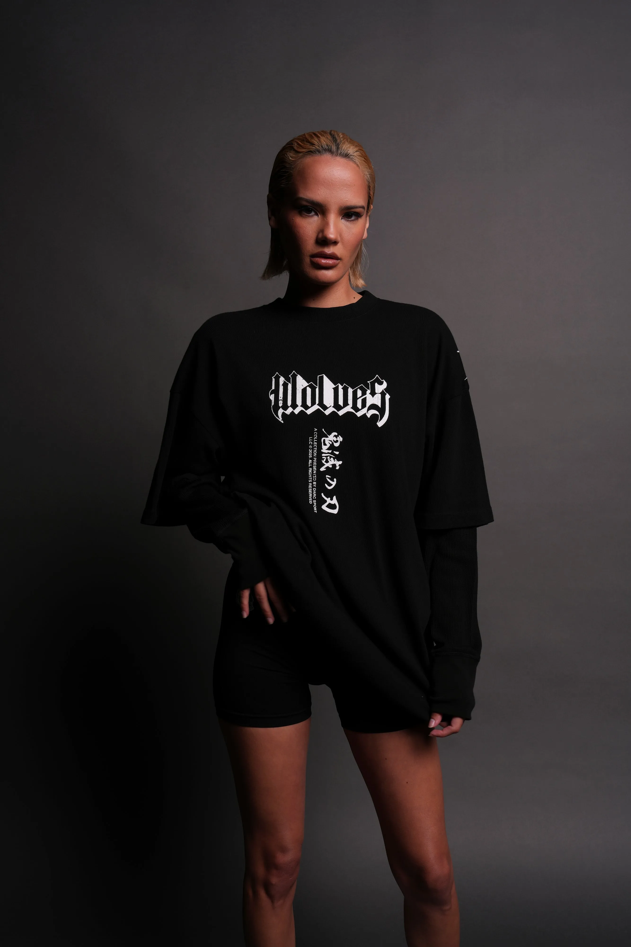 The Spider Family "Premium" Oversized Tee in Black