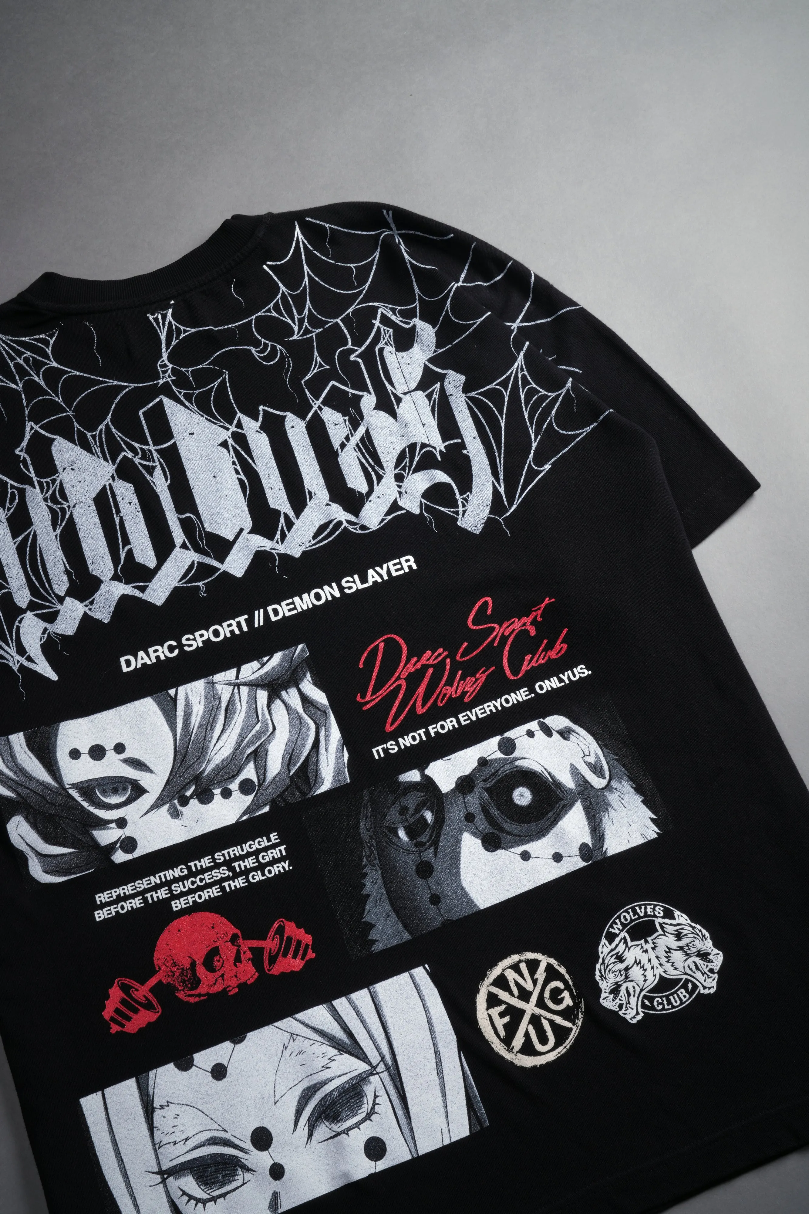 The Spider Family "Premium" Oversized Tee in Black