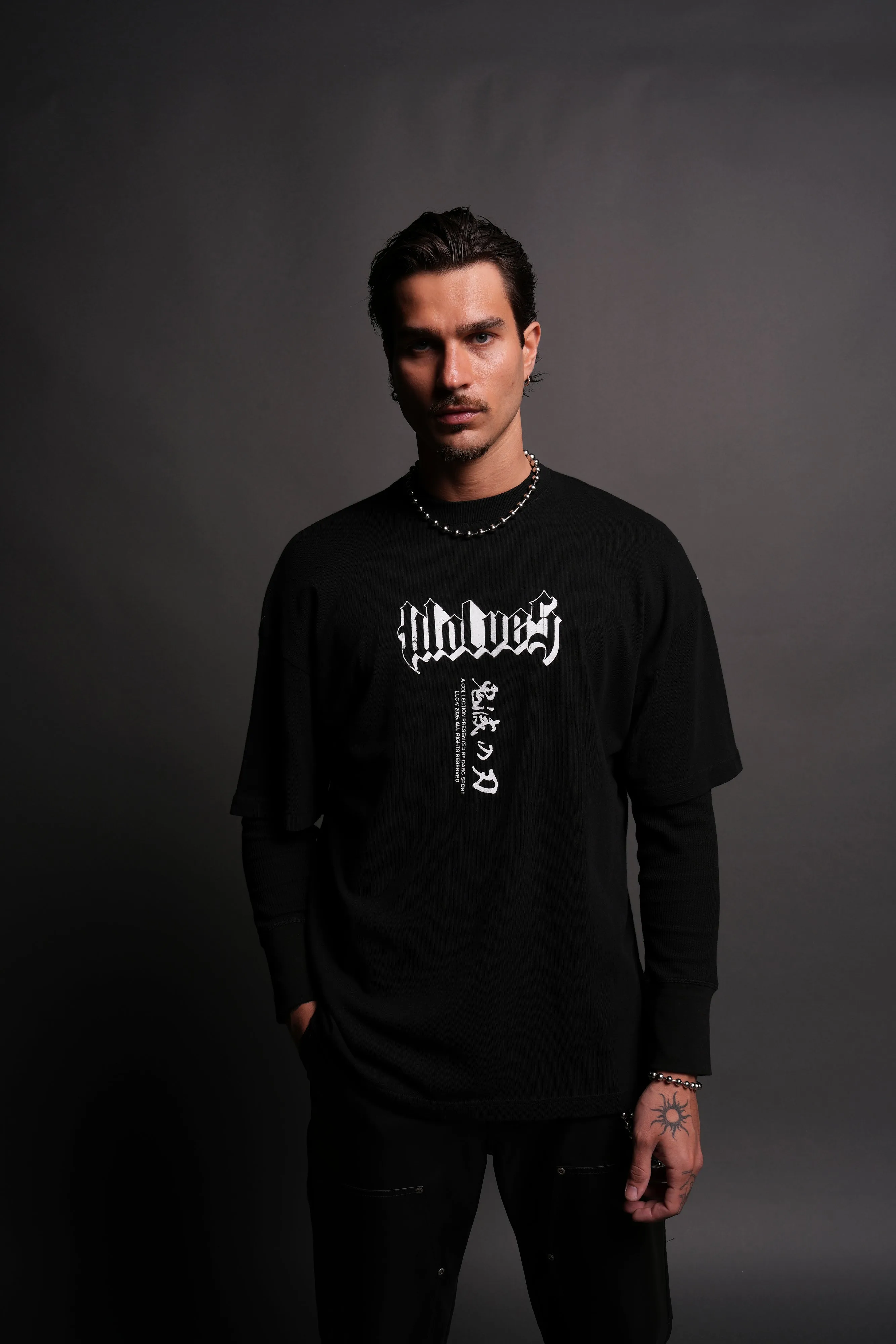 The Spider Family "Premium" Oversized Tee in Black