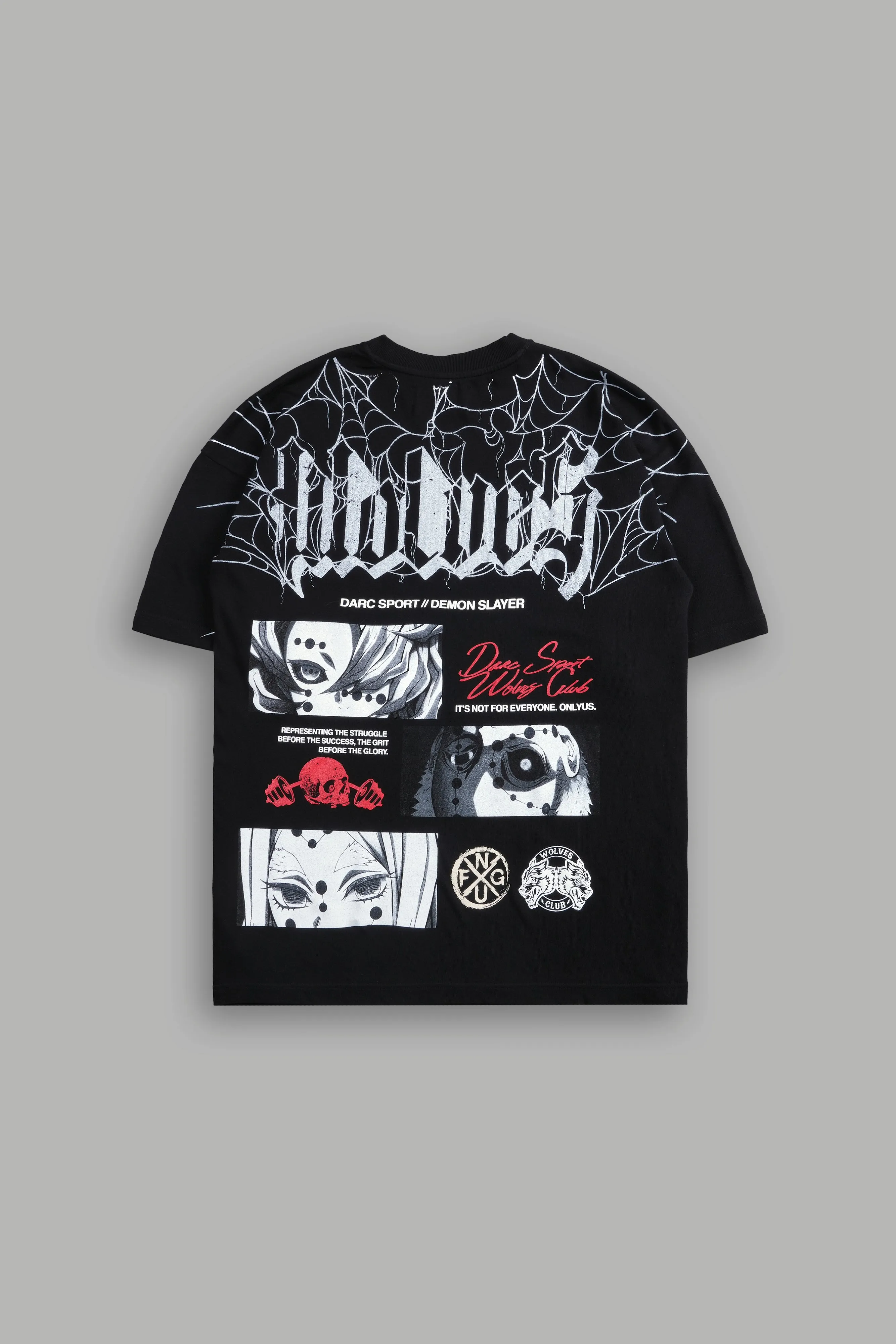 The Spider Family "Premium" Oversized Tee in Black