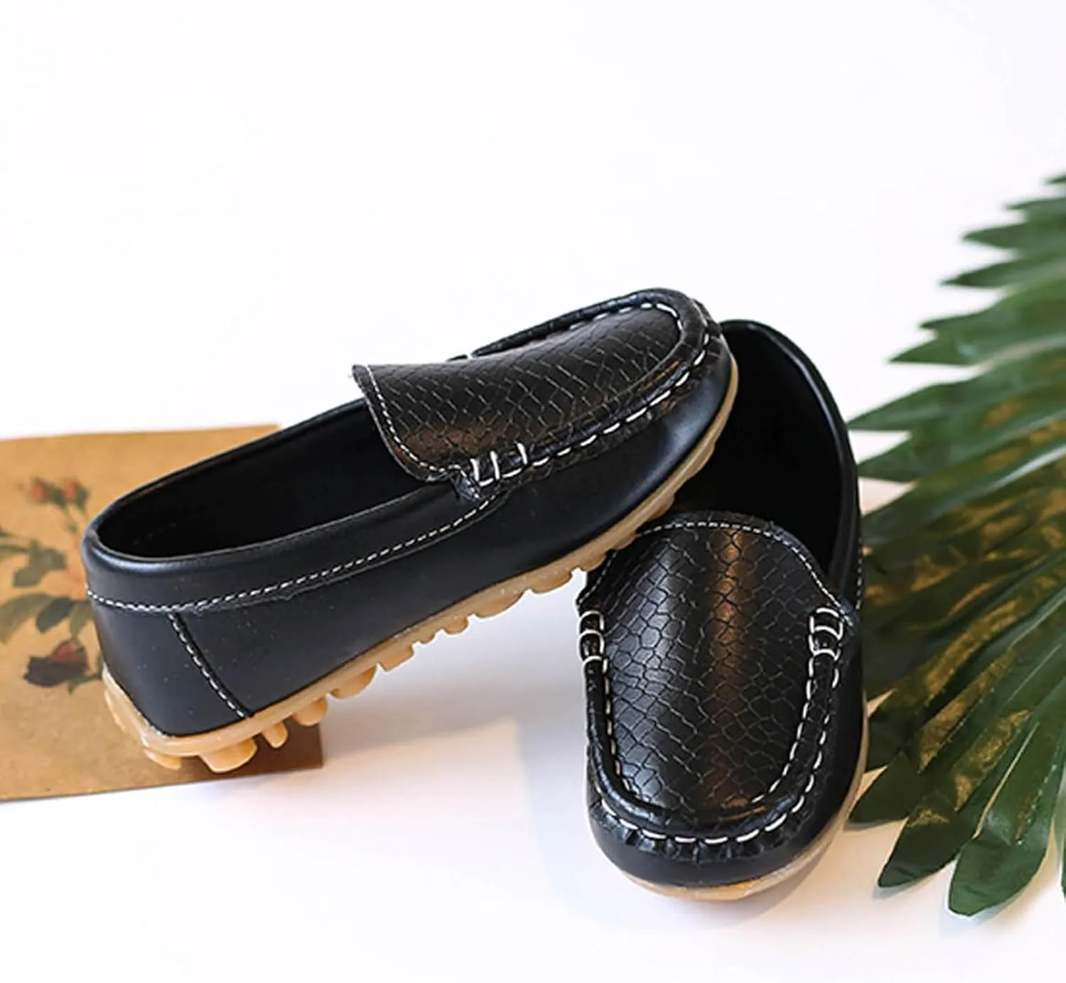 Toddler Boys Dress Shoes Kids Little Girls Flat Shoes School Shoes Solid Soft Slip On Comfy Oxford Casual Loafers