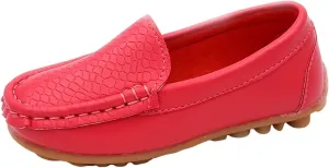 Toddler Boys Dress Shoes Kids Little Girls Flat Shoes School Shoes Solid Soft Slip On Comfy Oxford Casual Loafers