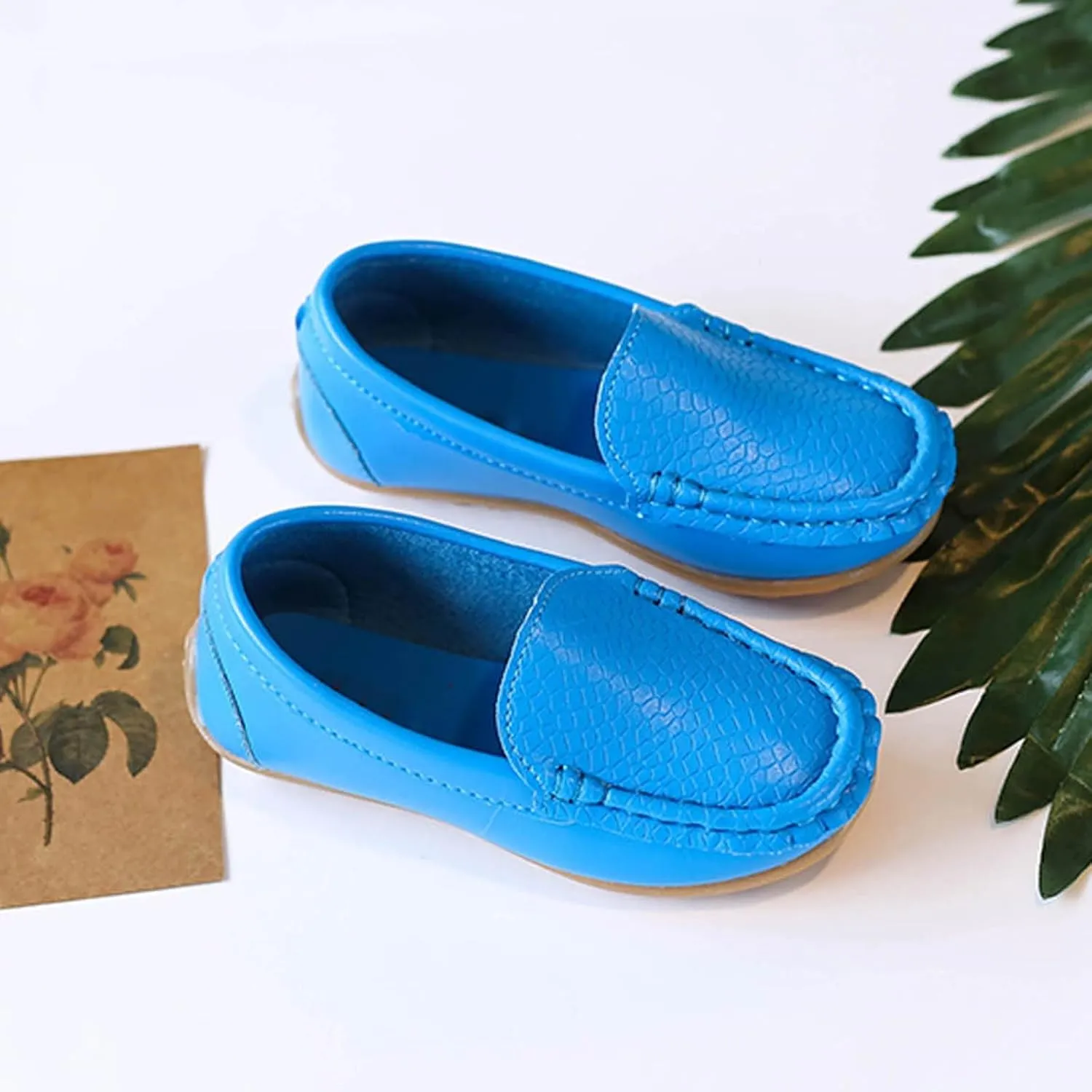 Toddler Boys Dress Shoes Kids Little Girls Flat Shoes School Shoes Solid Soft Slip On Comfy Oxford Casual Loafers