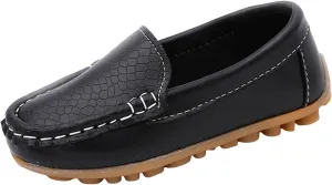 Toddler Boys Dress Shoes Kids Little Girls Flat Shoes School Shoes Solid Soft Slip On Comfy Oxford Casual Loafers