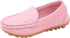 Toddler Boys Dress Shoes Kids Little Girls Flat Shoes School Shoes Solid Soft Slip On Comfy Oxford Casual Loafers