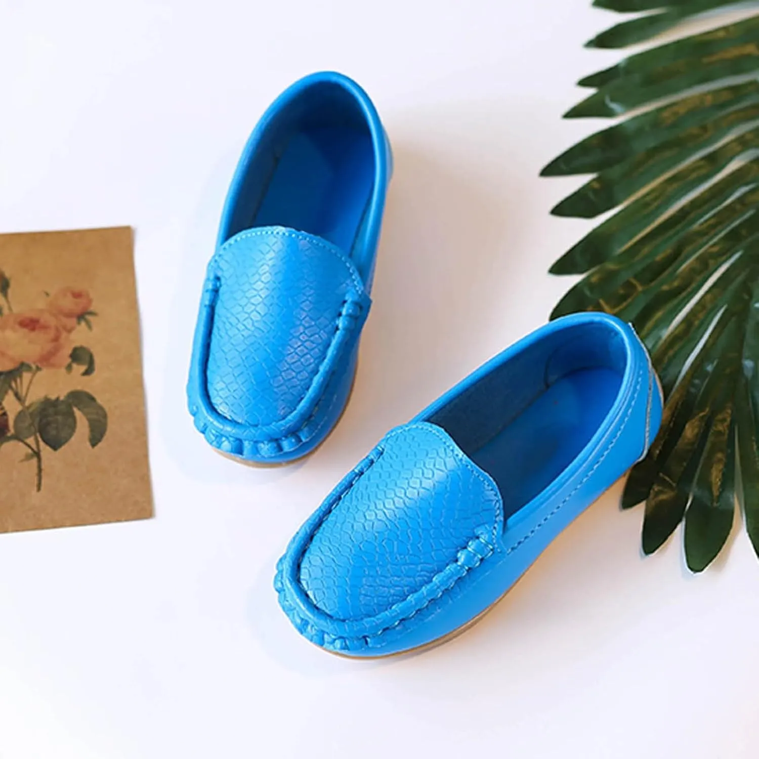 Toddler Boys Dress Shoes Kids Little Girls Flat Shoes School Shoes Solid Soft Slip On Comfy Oxford Casual Loafers
