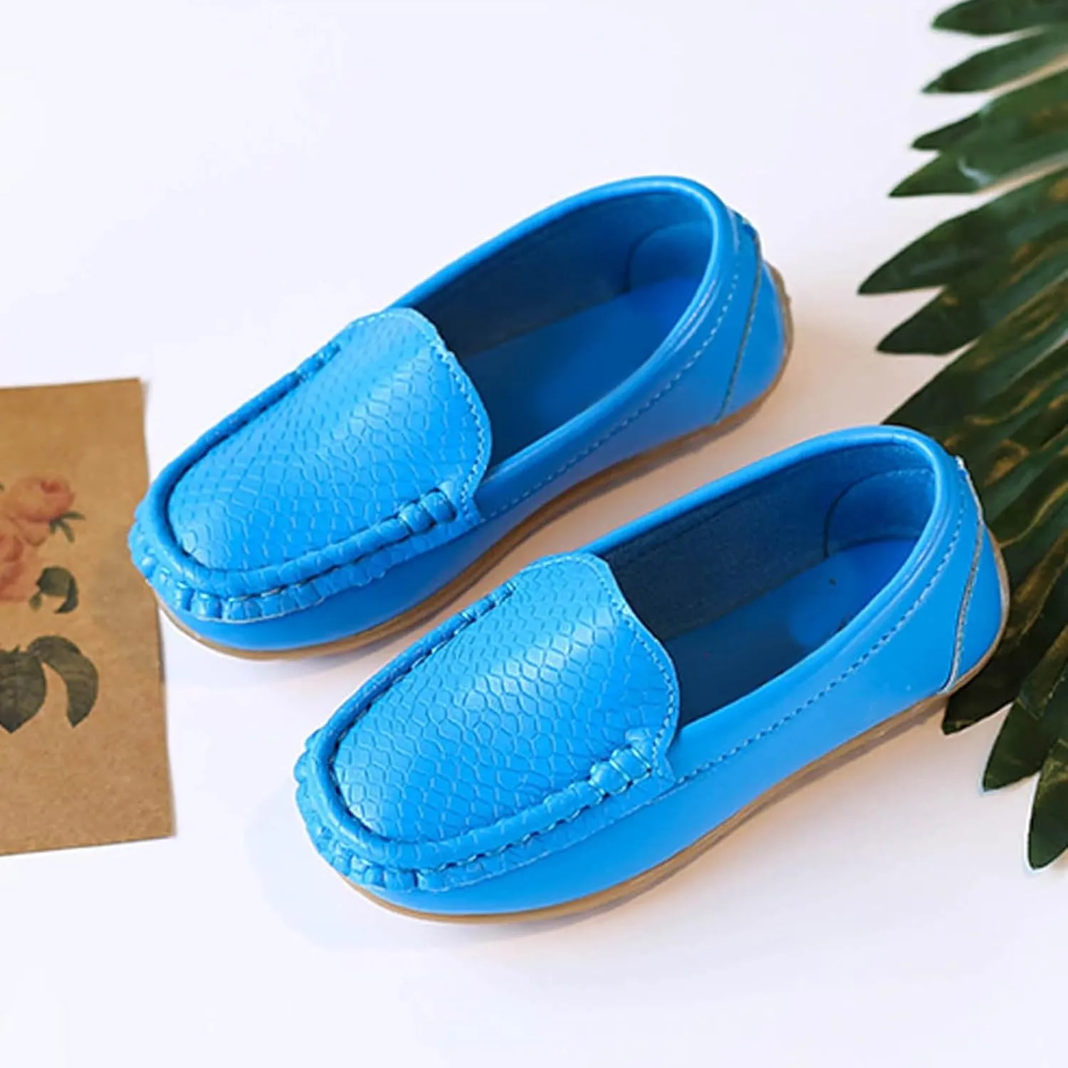 Toddler Boys Dress Shoes Kids Little Girls Flat Shoes School Shoes Solid Soft Slip On Comfy Oxford Casual Loafers