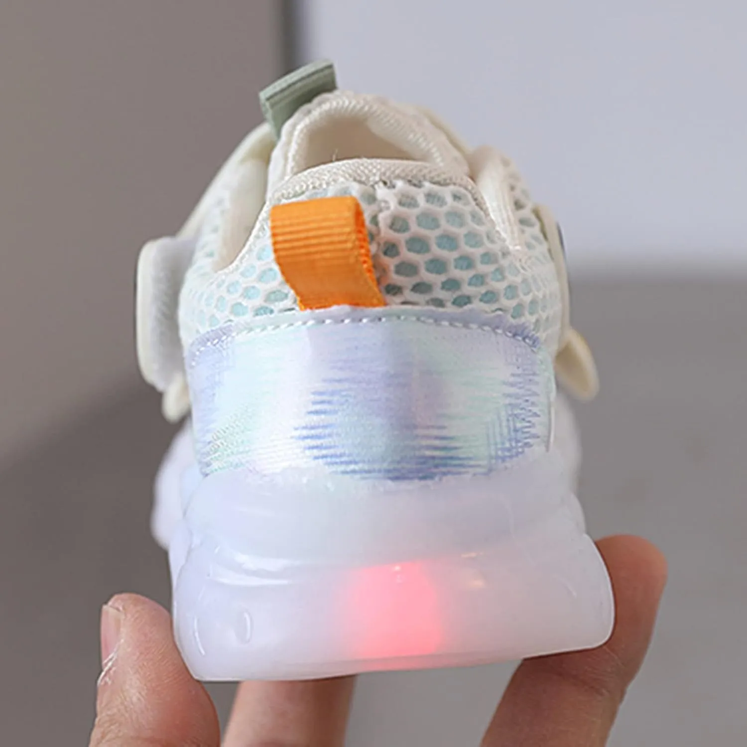 Toddler Girls Boys Light Up Sports Shoes Flashing Sneakers Lightweight Mesh Breathable Slip On Toddler Shoes